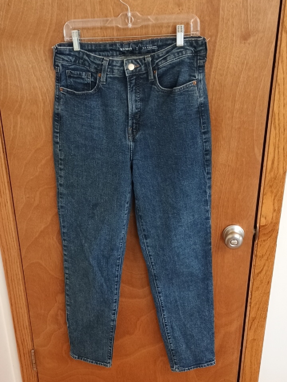 Old Navy OG Straight High-Rise Jeans in Dark Indigo 8 TALL